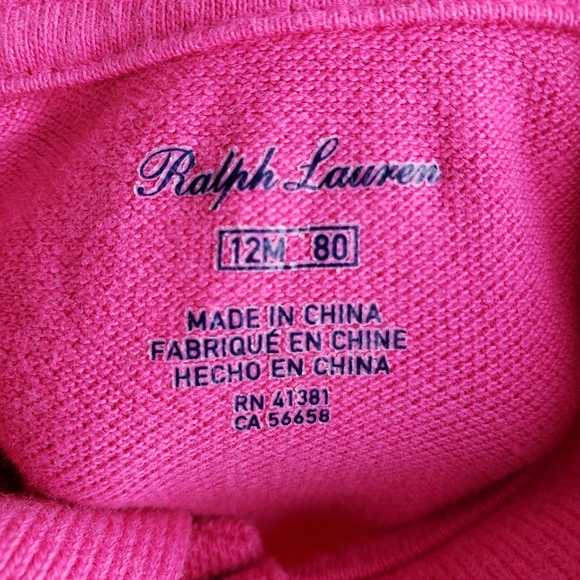 Pink Ralph Lauren Peplum Polo Shirt - Picture 3 of 3